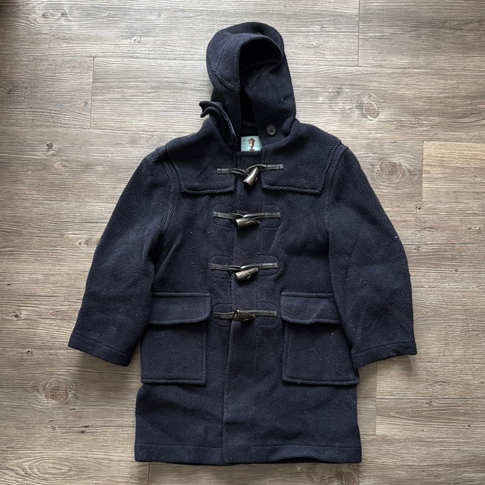 Papo d’Anjo Navy Toggle Coat - Size 8